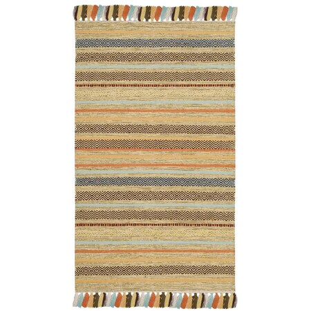 Safavieh Montauk Hand Woven Small Rectangle Area Rug Green & Multicolor - 3 x 5 ft. MTK901G-3